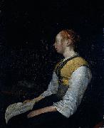 Seated girl in peasant costume, probably Gesina (1631-90), the painter's half-sister.